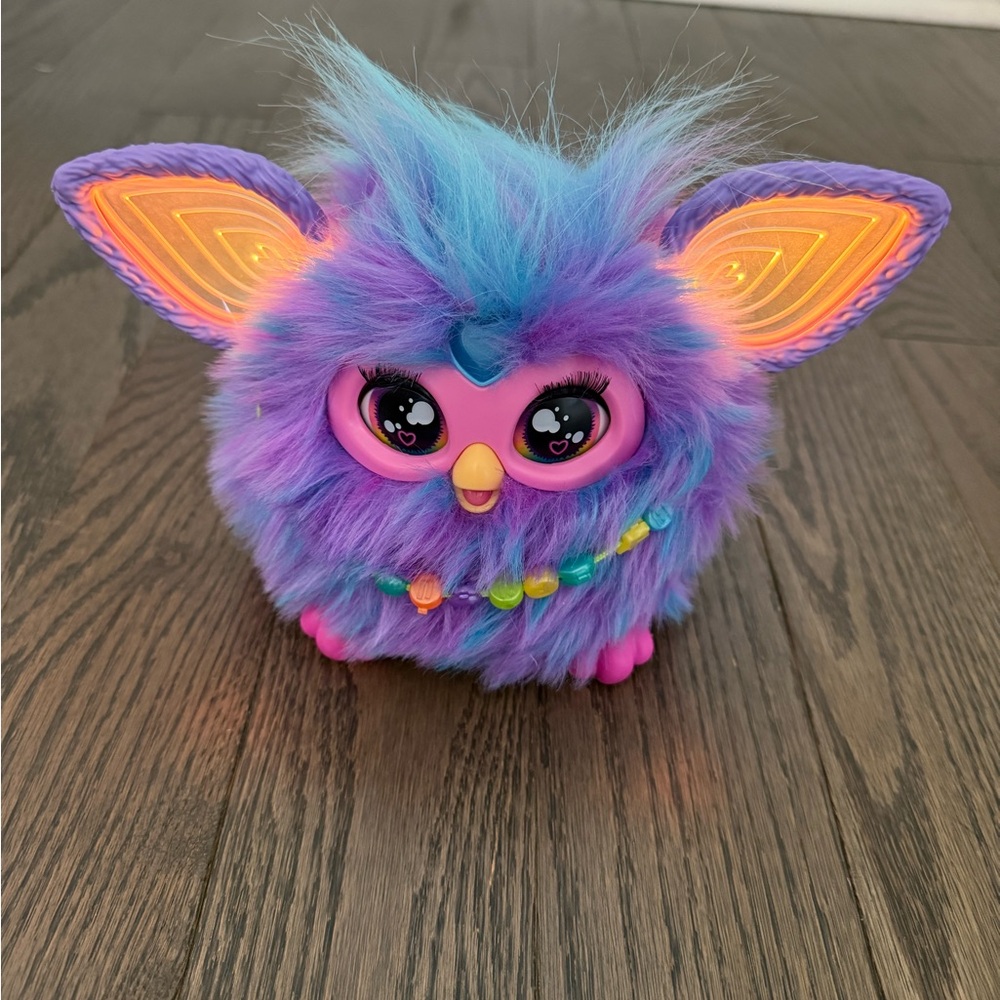 Purple and blue furby
